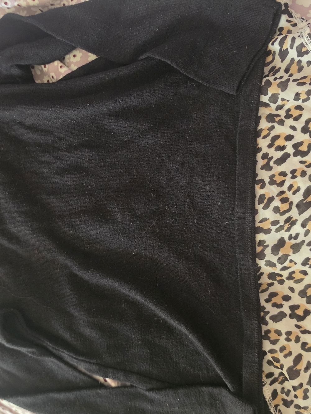 Children's Place Black Cheetah Print  Knit Sweater